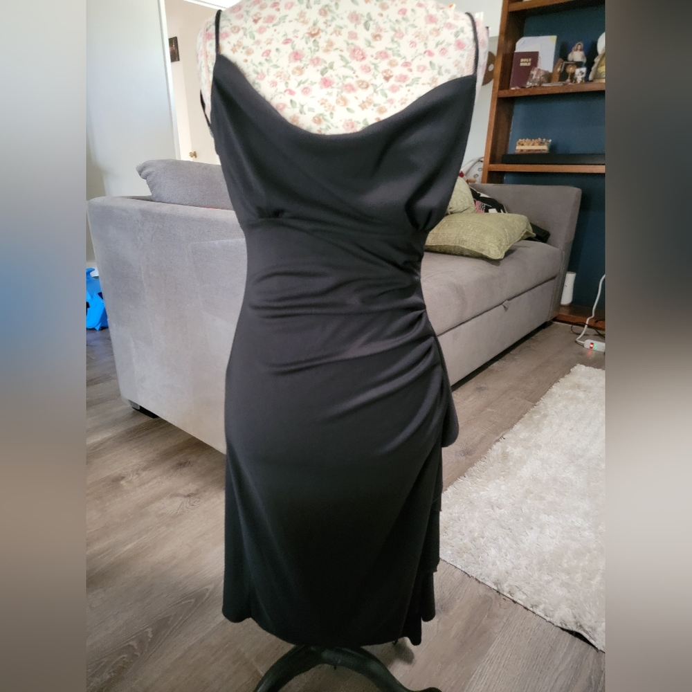 Bisou Bisou Black Backless Dress.size 6